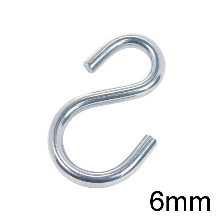 S-Haken asymmetrisch  6mm