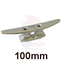 Belegklampe mit hohem Fuß 100mm silber