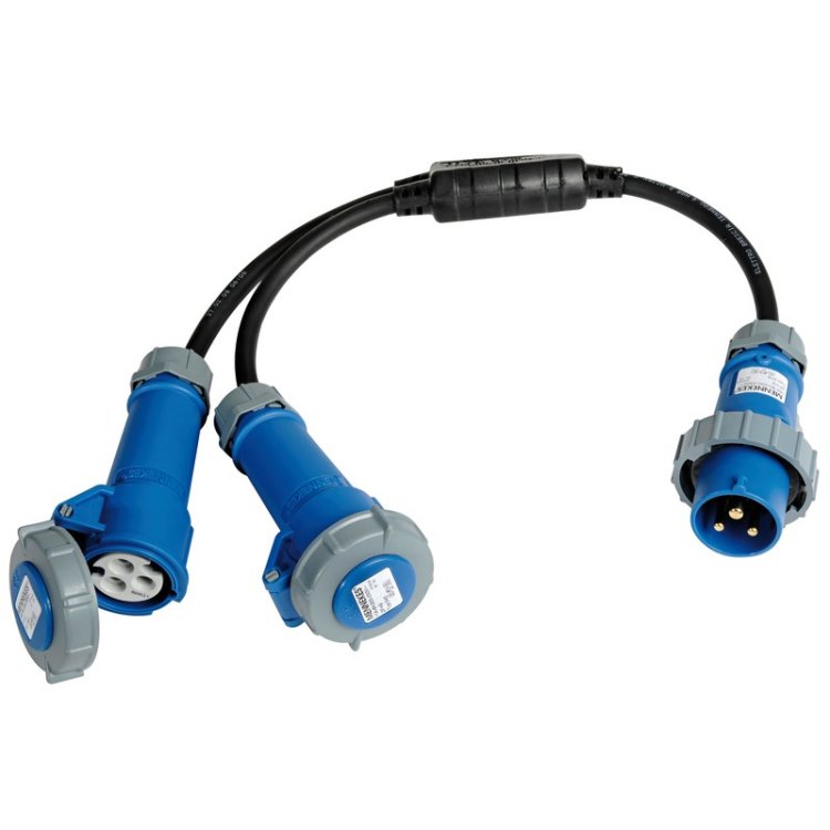 CEE Adapterkabel Doppelstecker