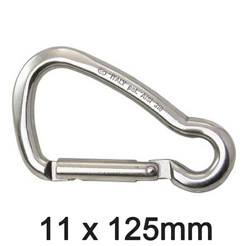 Karabinerhaken asymmetrisch 11 x 125