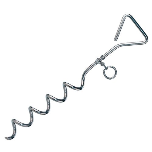 Bohranker Korkenzieheranker verchromt