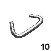 Gummiseilklemme Edelstahl 10mm