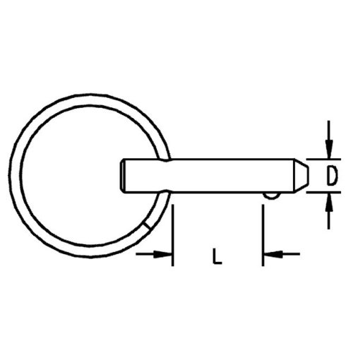 Fast Pin Kugelsperrbolzen 6,35 x 25