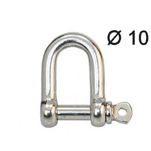 Schäkel Edelstahl gerade 10mm