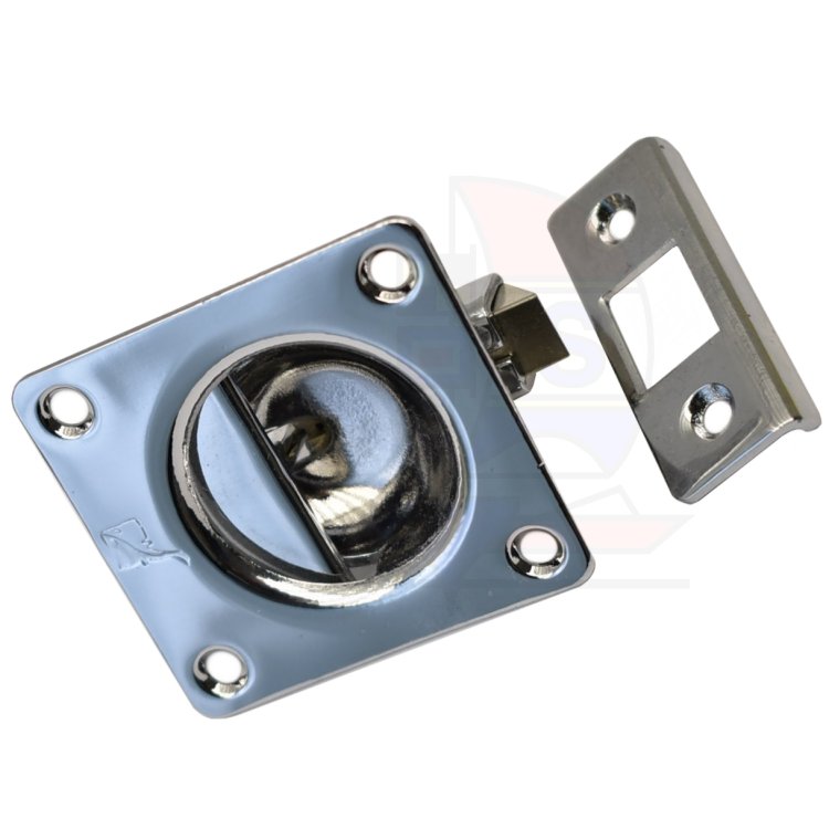 Verschluss mit Riegel und Gegenplatte 43 x 47