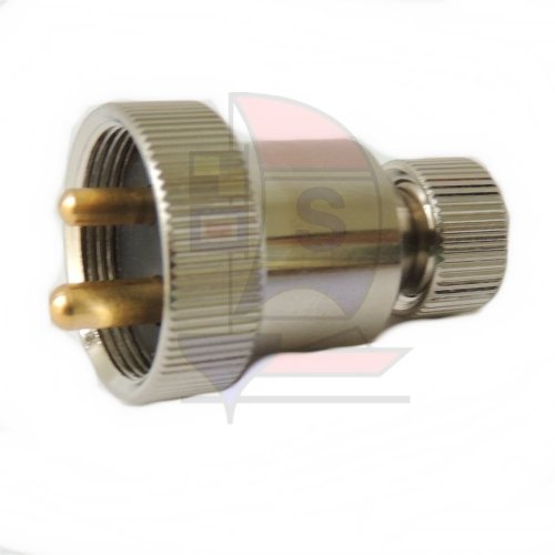 Stecker 3A MS vernickelt 2pol.