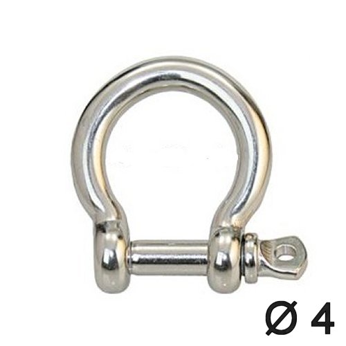 Schäkel geschweift 4mm