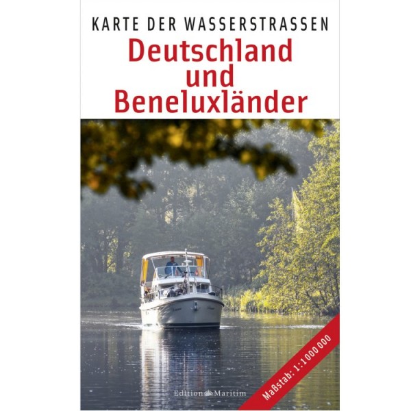 Karte der Wasserstraßen - Deutschland und Beneluxländer