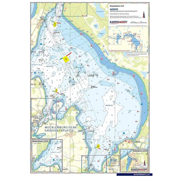 Binnenkarte einzeln Müritz
