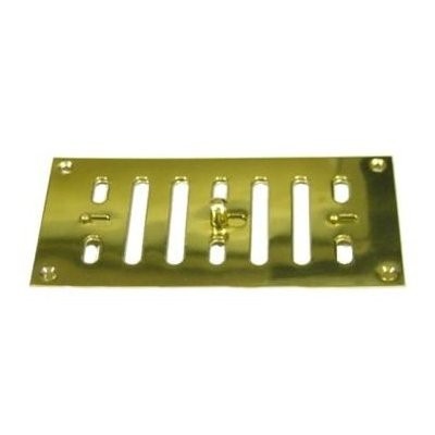 Lüfterblech regulierbar Messing 150