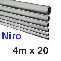 Niro-Rohr 4m x 20x1,5mm
