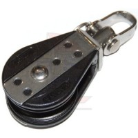 Viadana Block 1fach mit Wirbel 10mm Viadana Block 1fach mit Wirbel 10mm