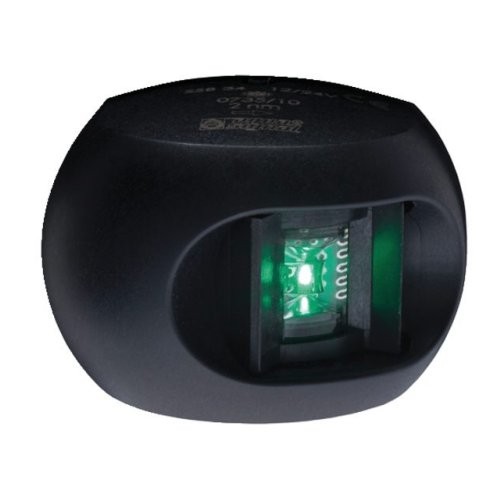 Aqua Signal Serie 34 Steuerbordlaterne LED schwarzes Gehäuse