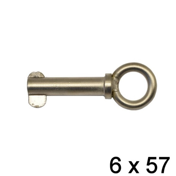 Splintbolzen Klappnase mit Ring 6 x 57