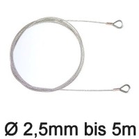 Jollen-Wante mit Kauschen 2,5mm bis 5m Jollen-Wante mit Kauschen 2,5mm bis 5m
