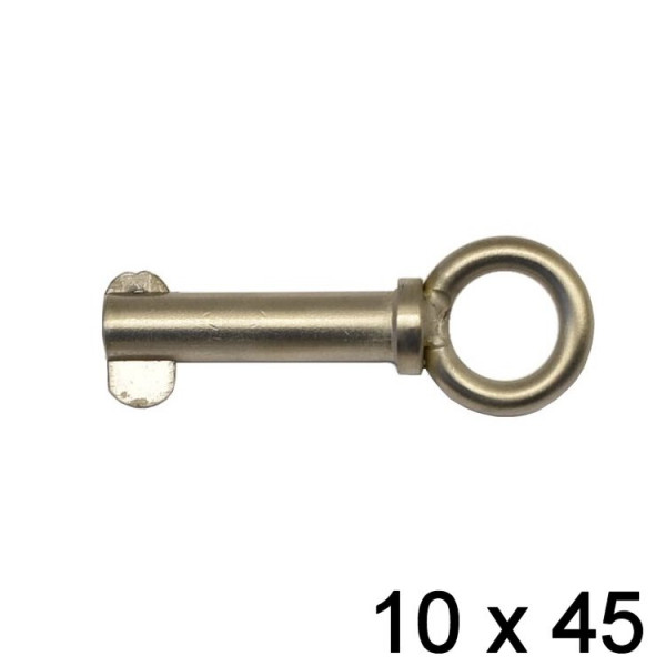 Splintbolzen Klappnase mit Ring 10 x 45