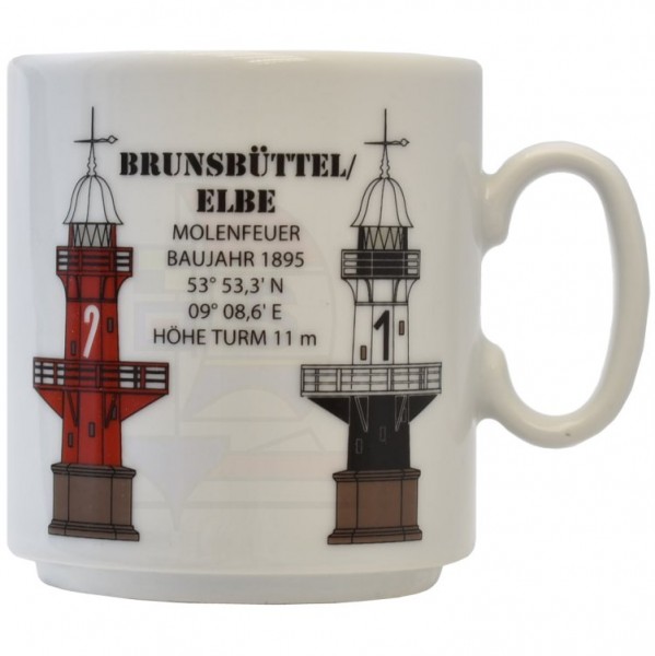 Leuchtturmtasse Brunsbüttel / Elbe