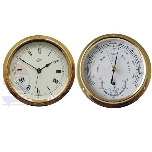 Barigo Regatta 2-er Set Quarzuhr + Barometer / Thermometer