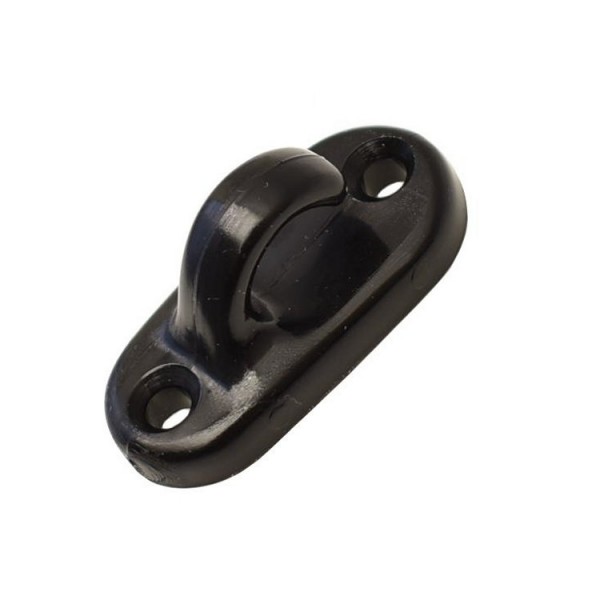 Haken schwarz oval