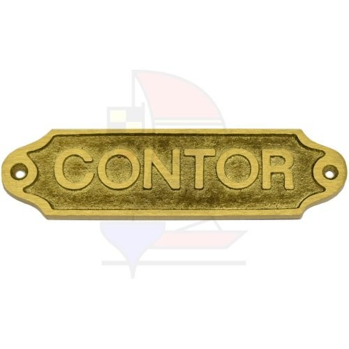 Türschild Contor