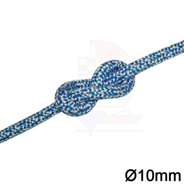 Leine Liros Speed Vision 10mm weiß-blau