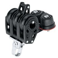 Harken Carbo Block 3fach + Klemme + Unterbügel 8mm HK 347