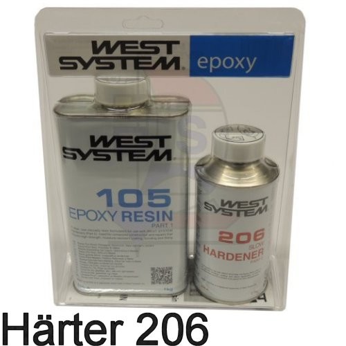 West System A-Pack 1,2kg - Härter 206