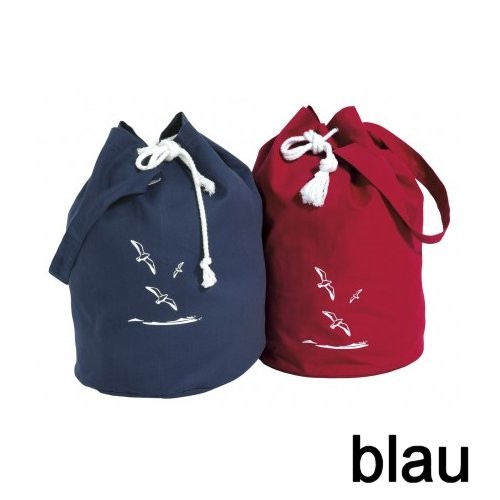 Seesack Möwen blau