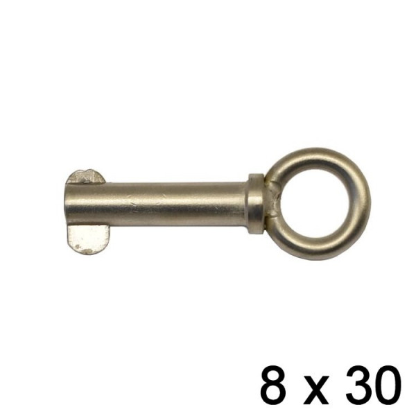 Splintbolzen Klappnase mit Ring 8 x 30